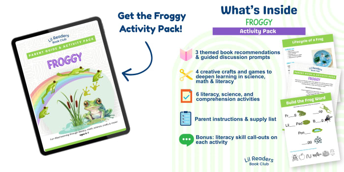 Use this Froggy Activity Pack to incorporate more math and reading in your routine.